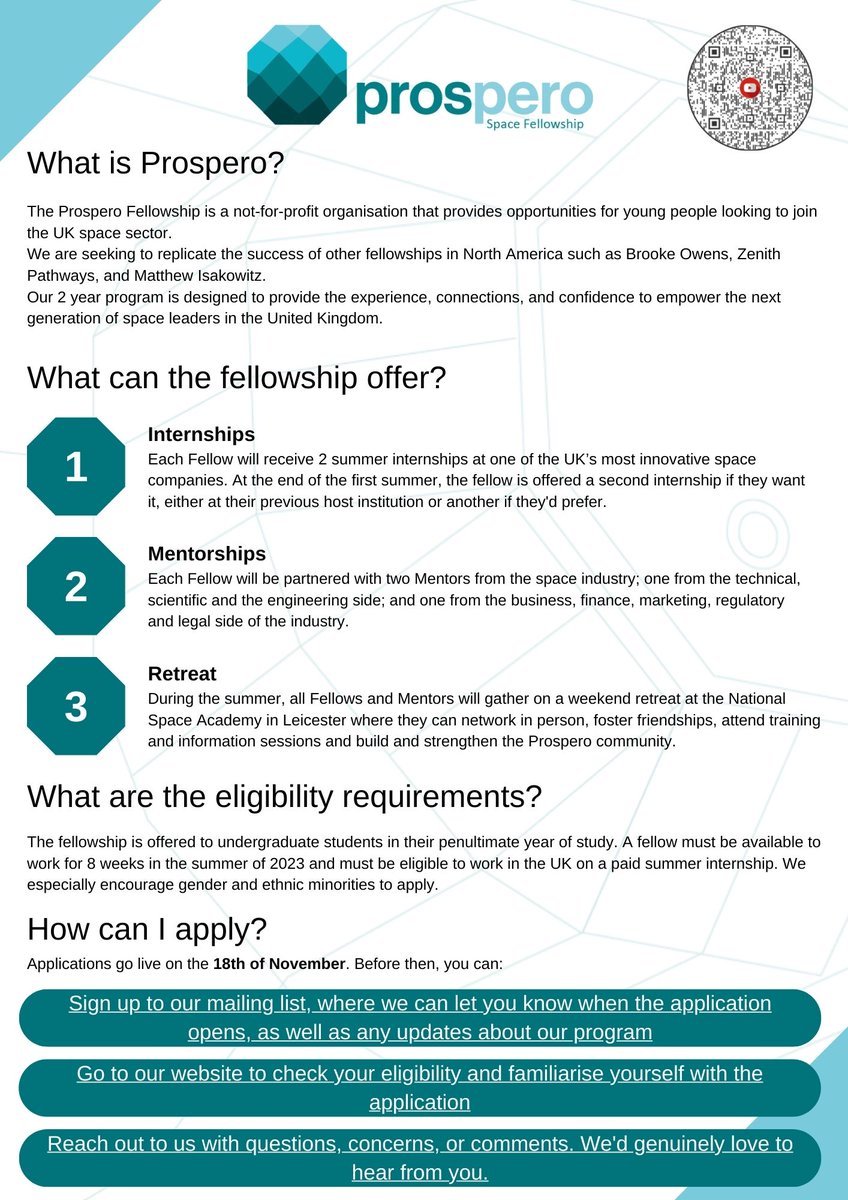 Prosperofellows's tweet photo. Curious about applying for the fellowship? Check out this handy summary of the most common things a student might want to know before applying. https://t.co/GvwzPU5QmH
