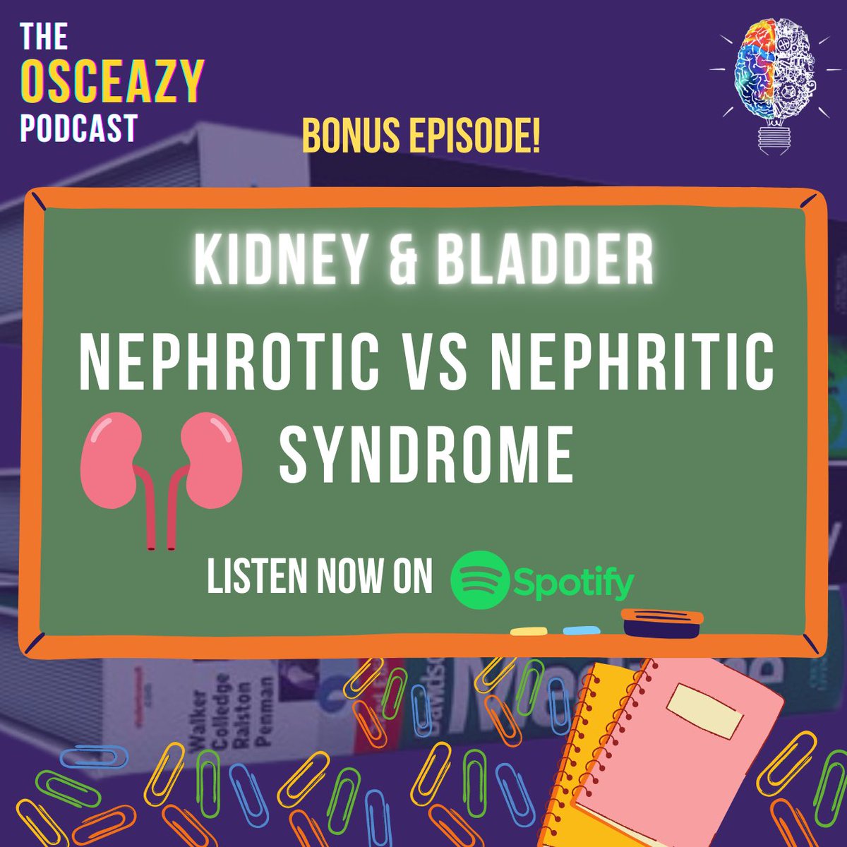 osceazymedia's tweet photo. ‼️SURPRISE ‼️Who doesn’t love a bonus episode 😍 

We have put together a podcast on nephrotic vs. nephritic syndrome 😁. This is a topic that many students find confusing to navigate (us included), but we hope to summarise the high yield points and make it more clear! https://t.co/HjqnkUo13b