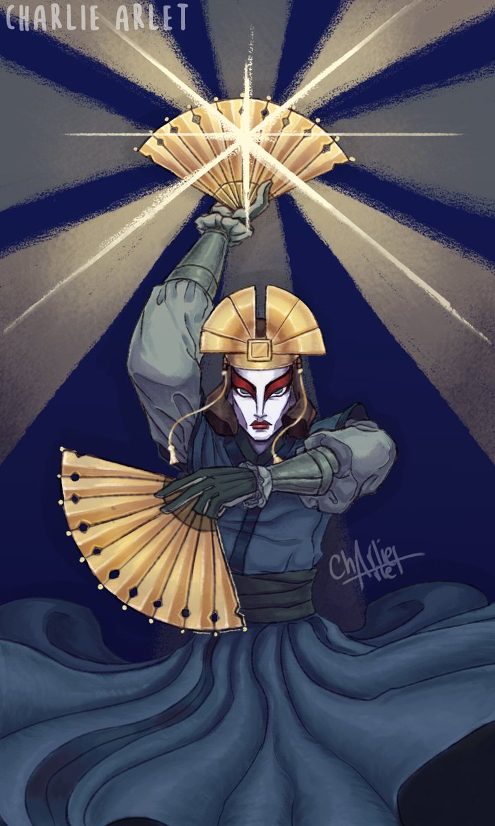 The Star
Inspiration, Hope, Renewal

One of two cards I did for the Avatar Tarot Project!