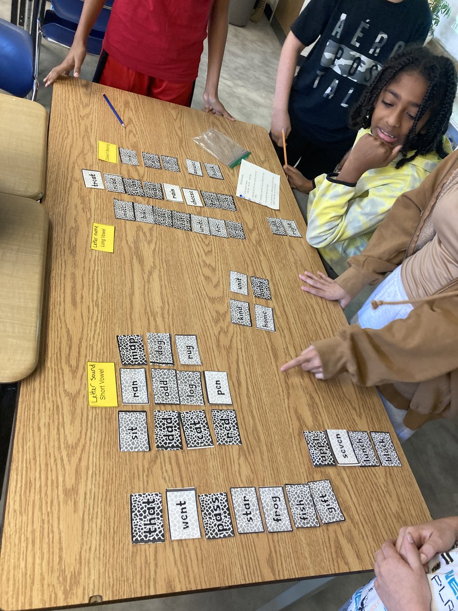 Ms_EMcCann's tweet photo. "Throw me in the microwave because my brain is scrambled eggs now"~comment from Jake after our #WorkingWithWords activity today😂 Revisiting this #SortingActivity and #LevellingUp by looking for patterns of letter combinations that create long and short vowel sounds 🔡 #Teamwork https://t.co/aHFIuEQkN9
