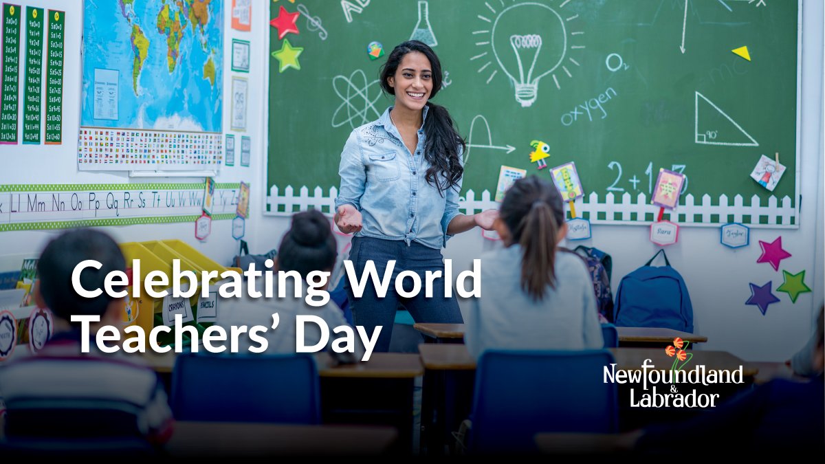 The dedication and contribution of teachers and educators in Newfoundland and Labrador and throughout the world are being celebrated today in recognition of World Teachers’ Day.