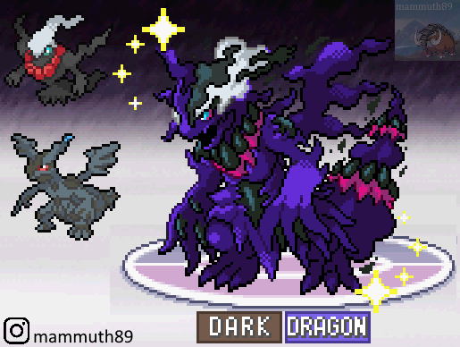 Mammuth89 on X: Darkrai/Zekrom fusion  / X