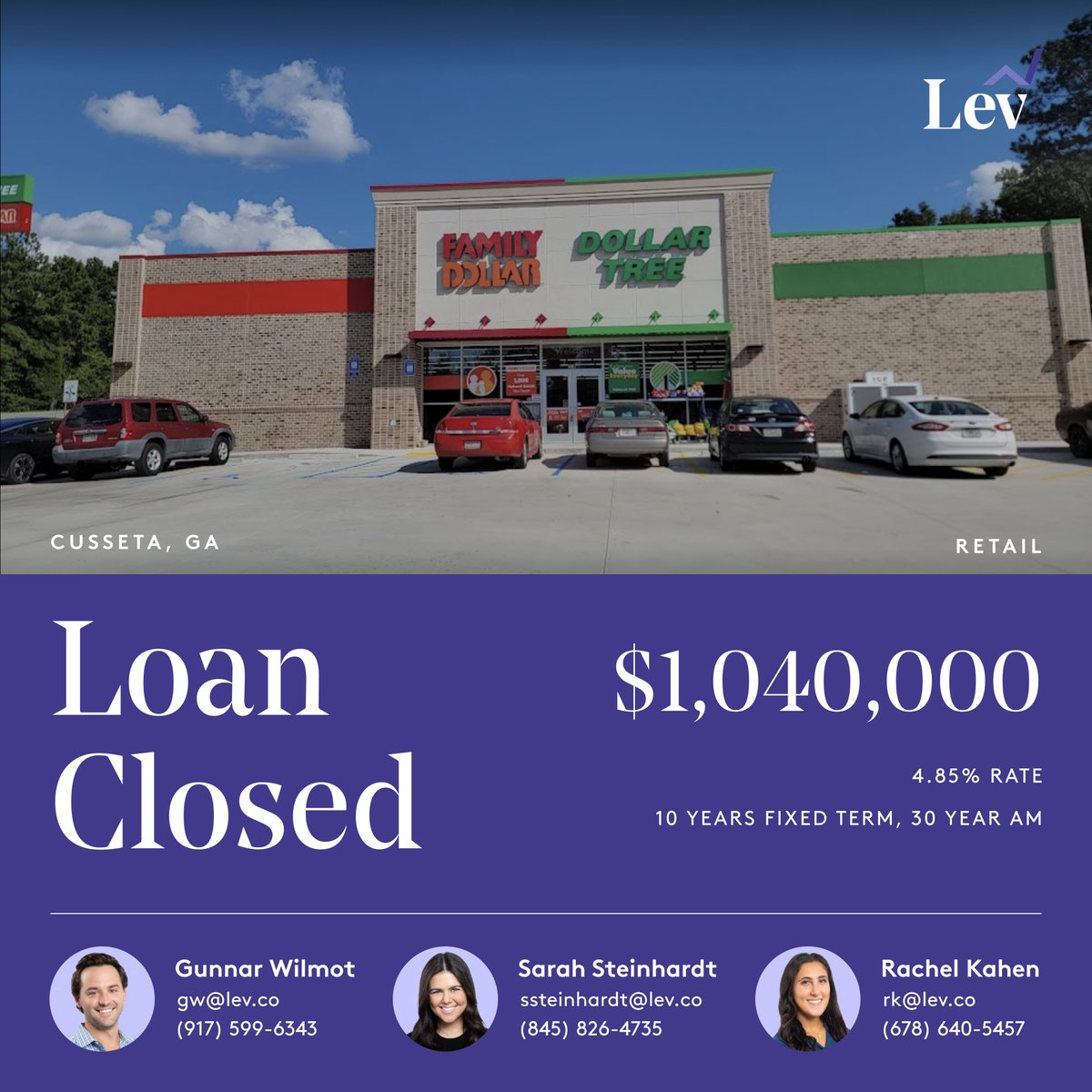 levsoftware's tweet photo. From term sheet to closing in under 60 days, Lev worked fast to receive loan approval and a rate lock prior to recent rate hikes. Congrats to the Lev team!
#cref #crefinancing #lev #levcapital #creloans #commercialrealestate #retail #interestrates https://t.co/PMrEsbz8hS