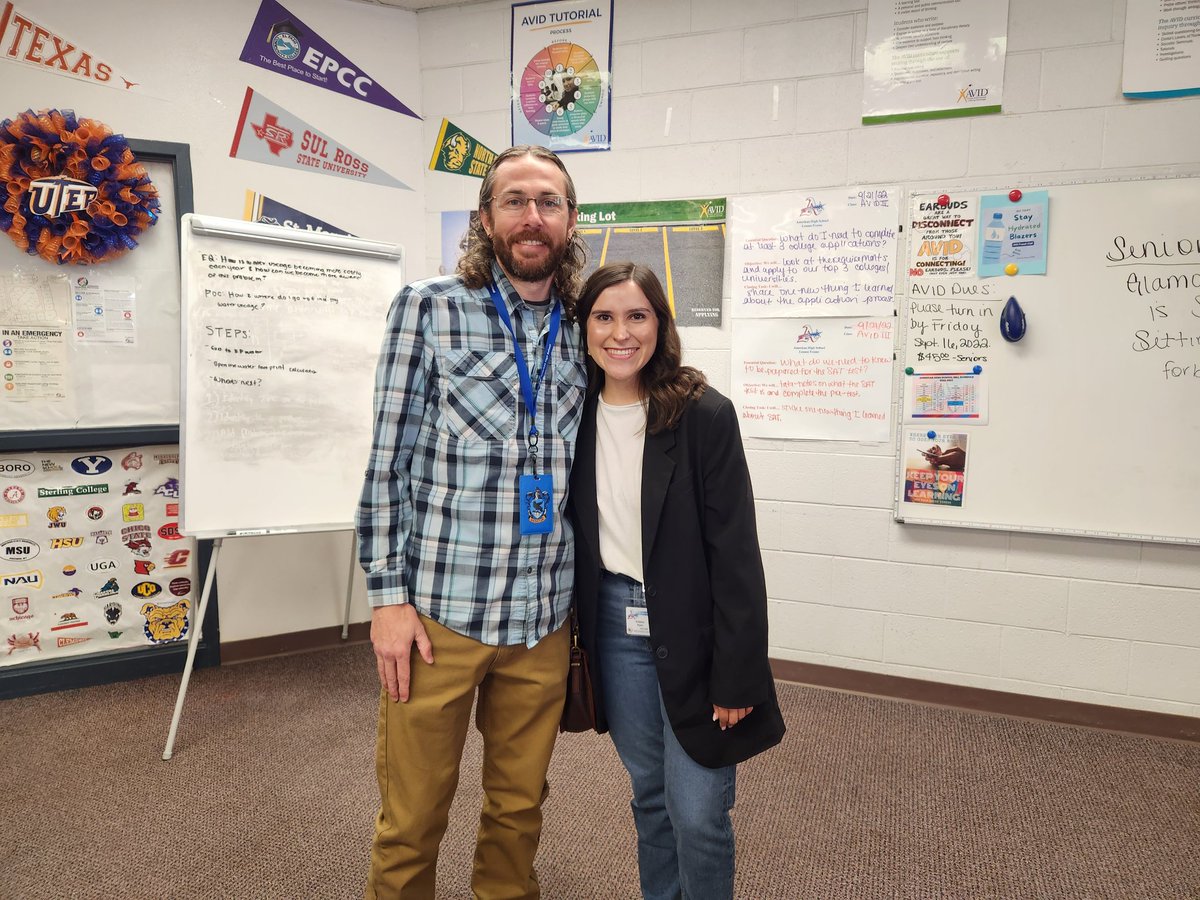 americashs_avid's tweet photo. Exciting day at #BlazerNation!!! ๐๐บ๐ธโค๏ธ Mr. Hall's English 3 student, Ms. Ryan, now gets to call him colleague #Englishrocks @theMrHall_AHS https://t.co/6lEwWlHIsy