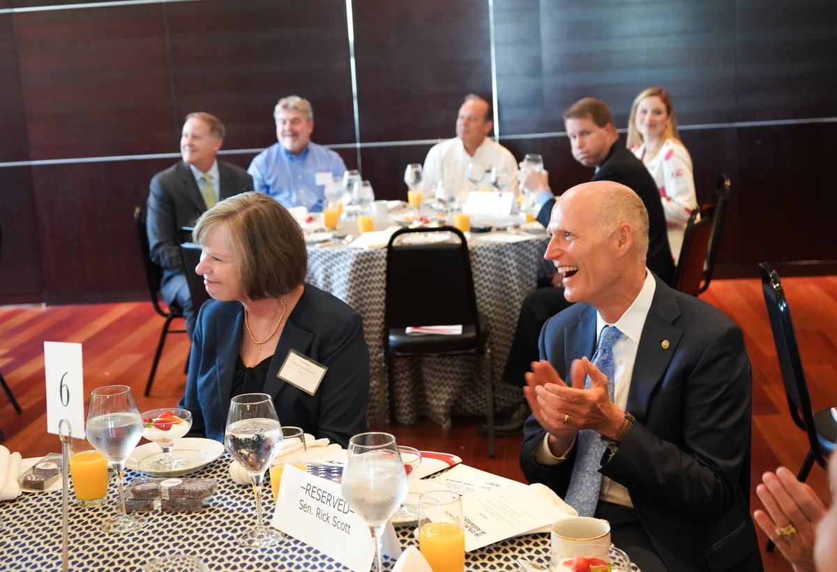 SenRickScott's tweet photo. Winning @CongressFDN's Democracy Award for Outstanding Constituent Services is a testament to my team's hard work and dedication to serving the Sunshine State. 

We are fighting every day to #MakeWashingtonWork for YOU! https://t.co/7HERi1ENeN