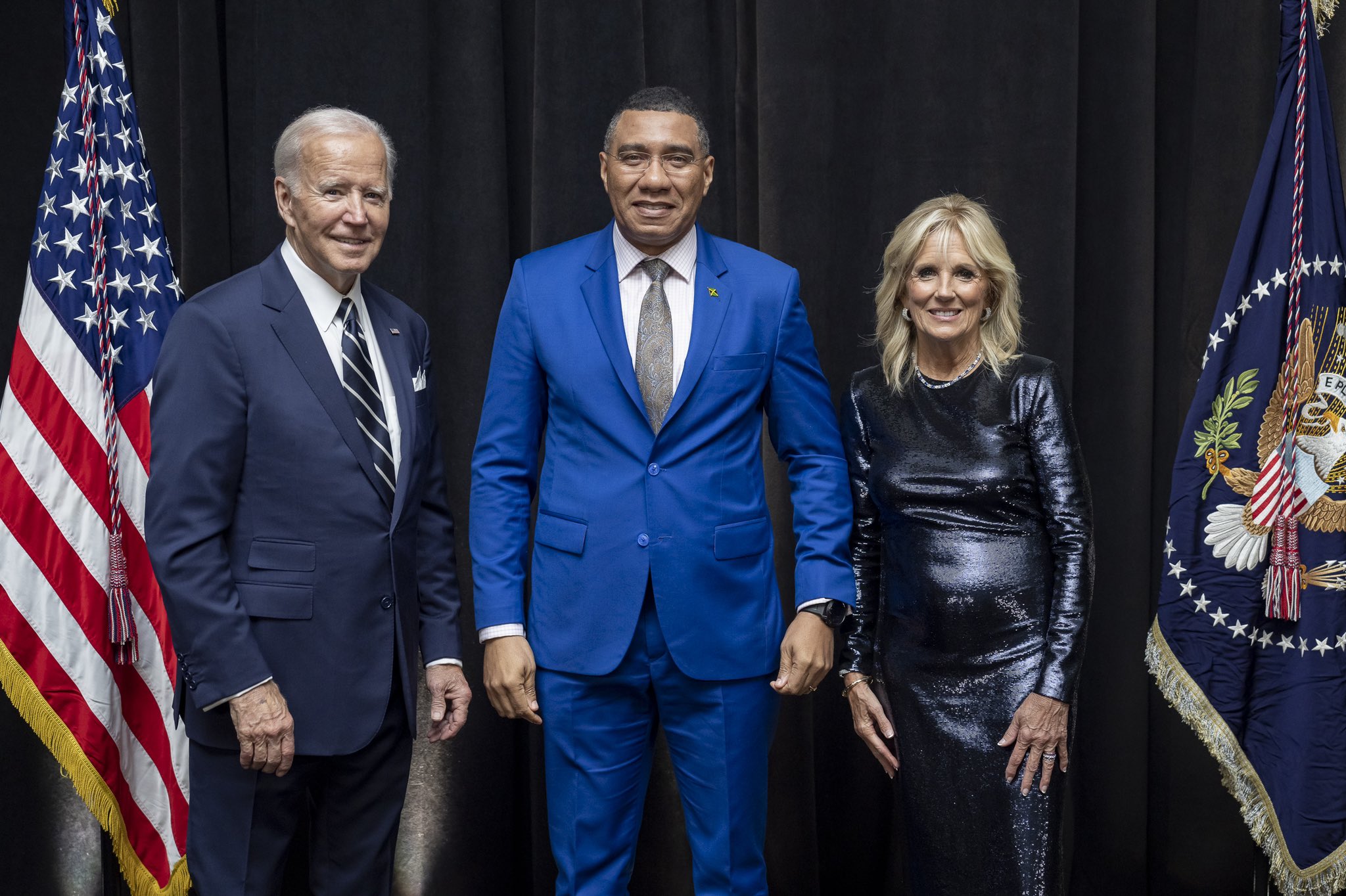 Andrew Holness on Twitter: "President of the United States Joe Biden and his wife, First Lady Dr Jill Biden, hosted leaders in New York for the 77th United Nations General Assembly at