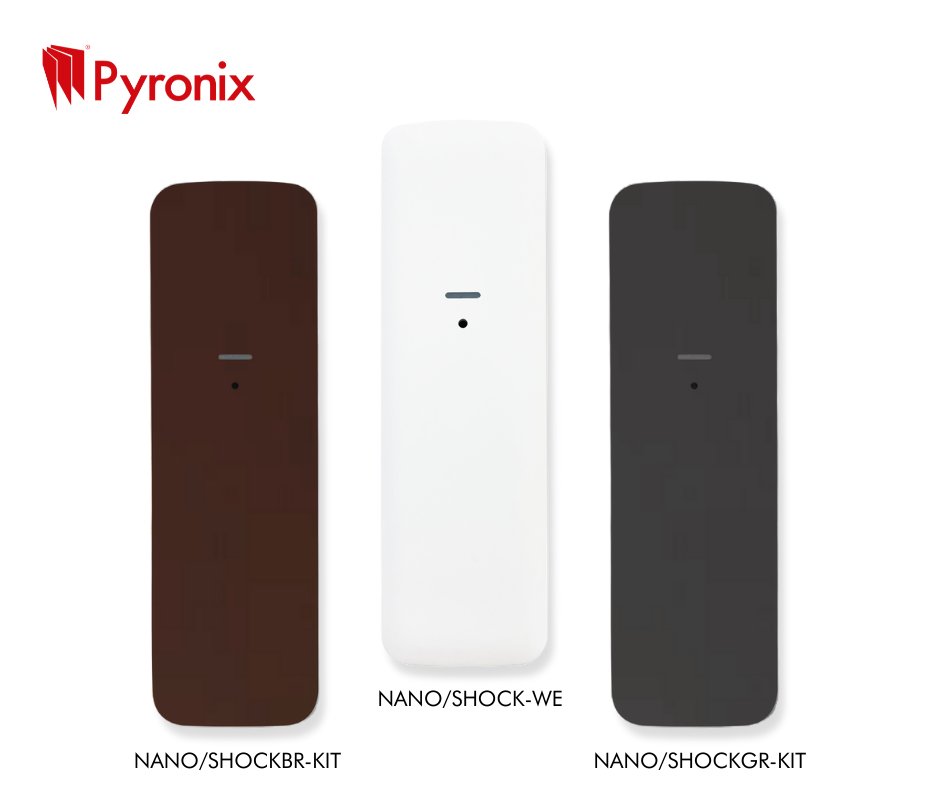 Pyronix's tweet photo. Did you know plastics kits are available for the NANO/SHOCK-WE?

🔺 NANO/SHOCKBR-KIT – Brown Plastics Kit
🔺 NANO/SHOCKGR-KIT – Anthracite Grey Plastics Kit

Designed to blend into any environment, the NanoShock is small, stylish, and effective.

Info 👉 https://t.co/6loxRqALu2 https://t.co/m0AC6UNVyL