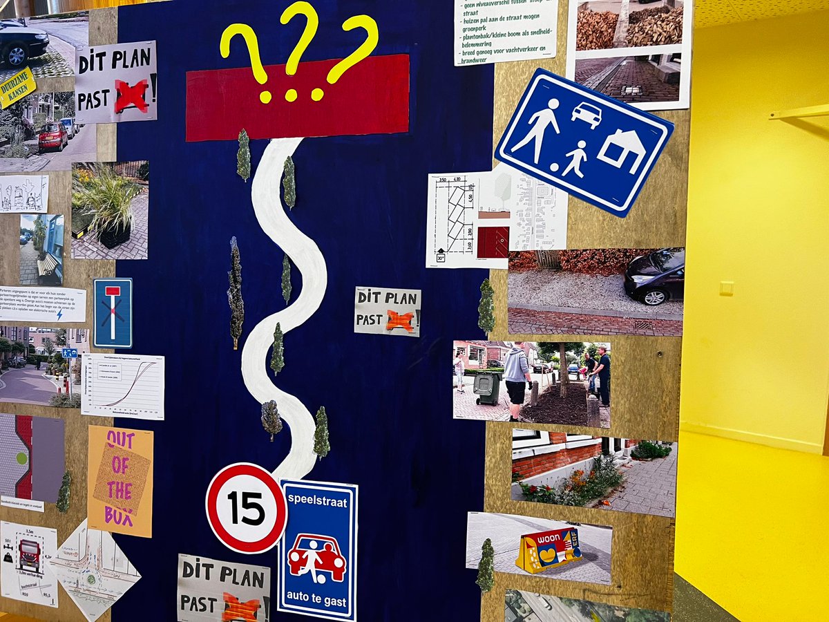 Inwoners van de Sportlaan in Driebergen laten op creatieve manier zien hoe verkeersveiligheid en verantwoorde oplossingen mogelijk zijn voor hun buurt.