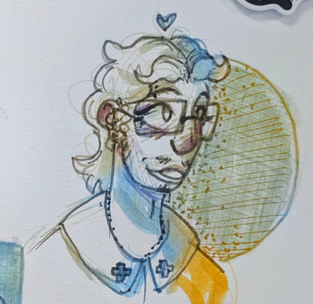 //new raph icon from my sketchbook today!! some color editing bc hee hee! fun!!