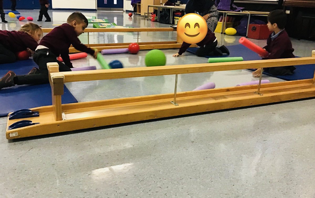 eyfschurch's tweet photo. Nursery and Ladybirds working hard in PE. Climbing, balancing, jumping, landing, exploring movement and using noodles to move the ball @church_prim @PEchurchprim1 @NiallO7Brien @50TTDBradford https://t.co/nrP7WSwwQK