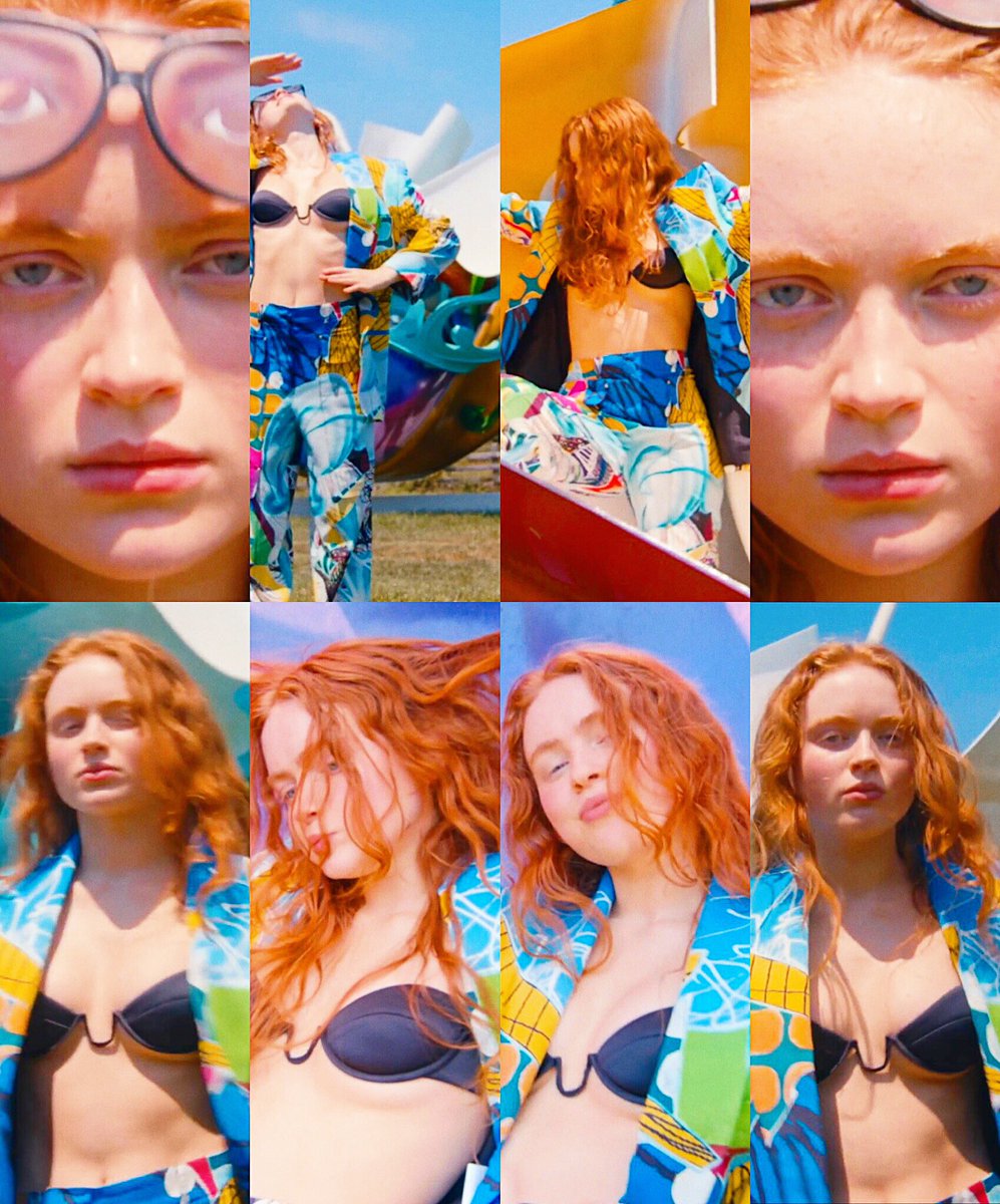 sadie sink for the new stella mccartney's winter 2022 campaign is a serve.