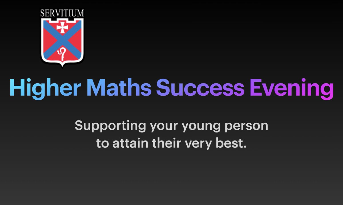 If you missed our recent 𝐻𝑖𝑔ℎ𝑒𝑟 𝑀𝑎𝑡ℎ𝑠 𝑆𝑢𝑐𝑐𝑒𝑠𝑠 𝐸𝑣𝑒𝑛𝑖𝑛𝑔 you can catch up with it here when you have a spare 15 miunutes. shorturl.at/HJQY3 <a href="/MCHSMathsDept/">MCHS Maths Department</a> @mearnshigh