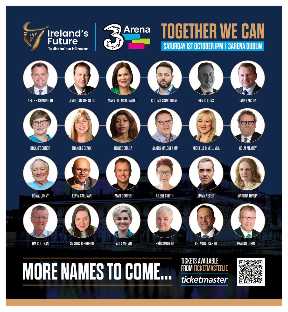 BTriagain's tweet image. It&apos;s time for all to get involved, been a long road but we&apos;re on the one road &amp;amp; we&apos;re almost there

I have my tickets for the largest ever discussion on a united Ireland for October 1st in the point, in Dublin, at 13:00.

Will you be there?

#TimeForUnity #Think32 @IrelandsFuture