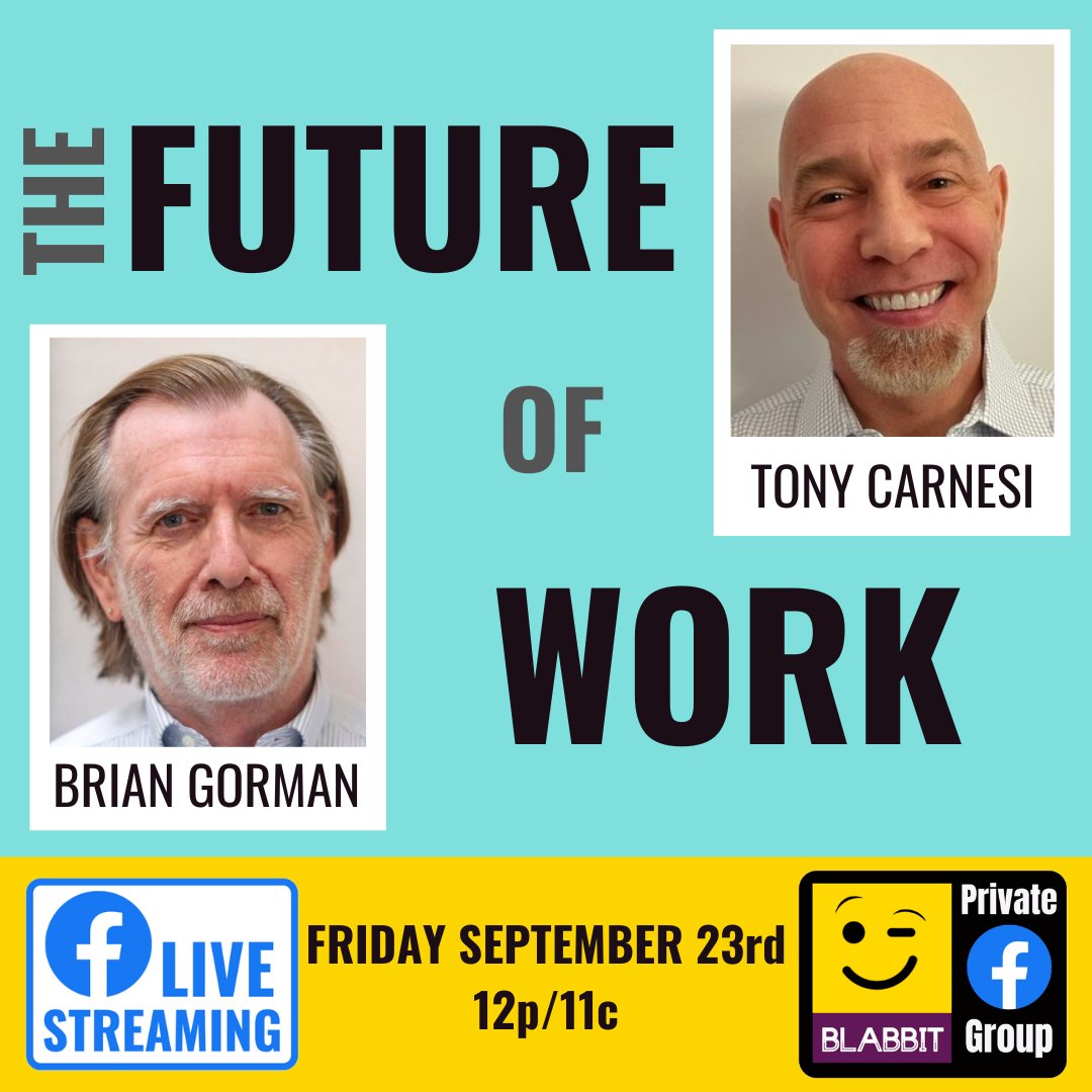 AssociatesBe's tweet photo. #thefutureofwork, the #4dayworkweek, #hybridwork , #wfh, #wfa #wfo. #what? Join us as we visit Paul Geiger and Glen Ingram to share our insights on the disrupted work environment and what the future holds. https://t.co/0kDN086qGJ