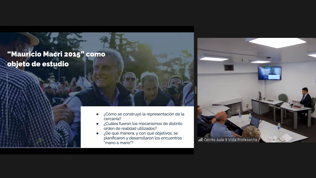 Defiende su trabajo <a href="/dimeglio_/">Ignacio Di Meglio</a> sobre la construcción de cercanía en la campaña presidencial de <a href="/mauriciomacri/">Mauricio Macri</a> 2015 para la Maestría en Com. Política de la <a href="/EPCaustral/">EPCAustral</a> con dirección de <a href="/ElizaldeLuciano/">Luciano H. Elizalde</a> y con un tribunal integrado por <a href="/Belen_Amadeo/">Belén Amadeo</a> <a href="/santiagoaragon/">Santiago Aragón</a> y <a href="/JuanCannata/">Juan Pablo Cannata</a>
