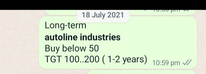 exact_trader's tweet photo. #AUTOLINEINDUSTRIES given 1 year before and now almost 100% return. #autoind is an excellent stock. #AutoIndustry #AutoLineIndustries #automobiles #AUTOSECTOR #vehicles #ev https://t.co/crnPATZyEj