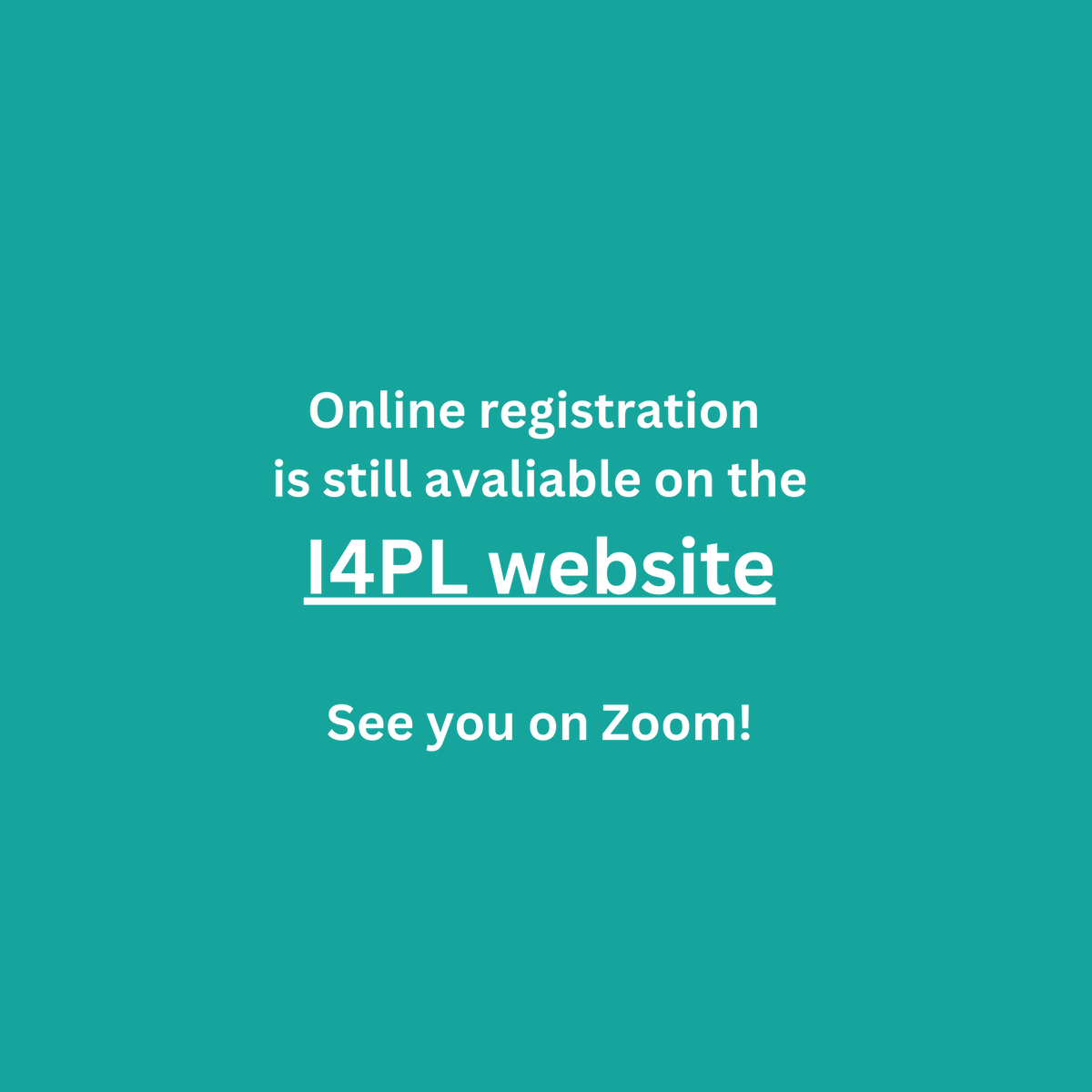 I4PLToronto's tweet photo. Join us for today's event, It's Time to Revive Social Learning. See you on Zoom! 

Register now: https://t.co/aE8TQcrvZv

#I4PLToronto #I4PL #Webinar #ProfessionalDevelopment https://t.co/jpEpJPV6sl