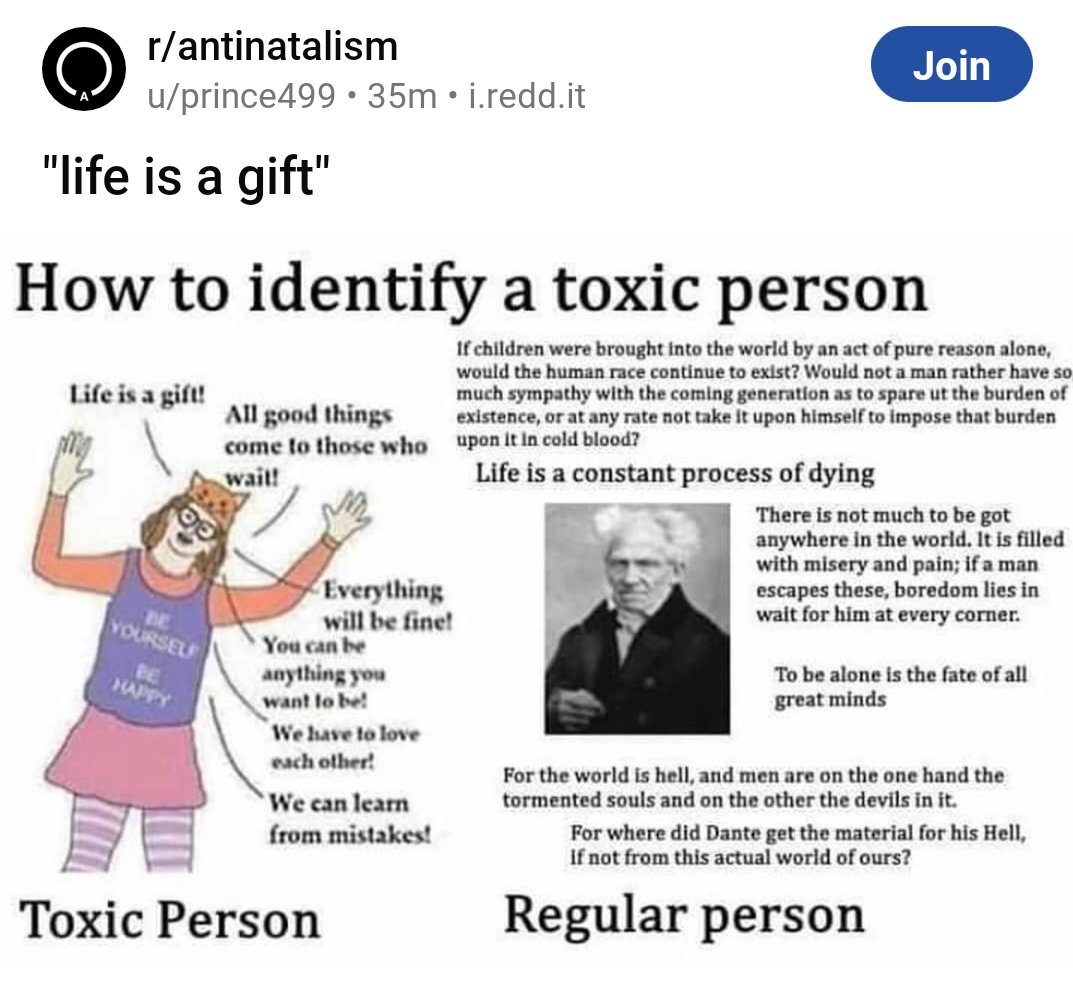 Nihilists/Antinatalists Posting Their L's Online on Twitter "https//t