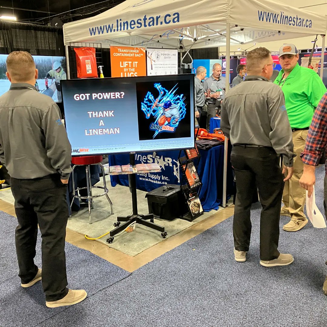 LineWiseUp's tweet photo. Bill had a productive week at the Canadian Utility Engineering &amp; Equipment Tradeshow (CUEE)
#utilityproducts #linewise #linestar https://t.co/oATTSz6IZf