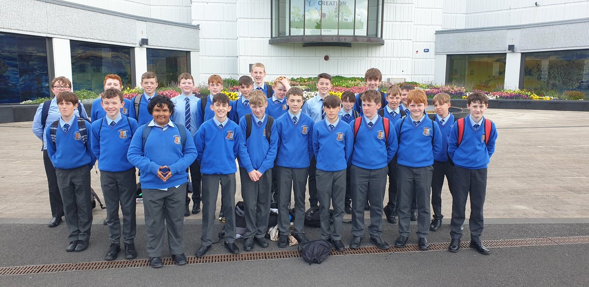 msdmccann's tweet photo. Today saw the last of our @cicsummerhill 1st year class groups head off to @knockshrine for their class retreat. Many wonderful memories made with their new classmates in this special place. https://t.co/H8AQfffoWc