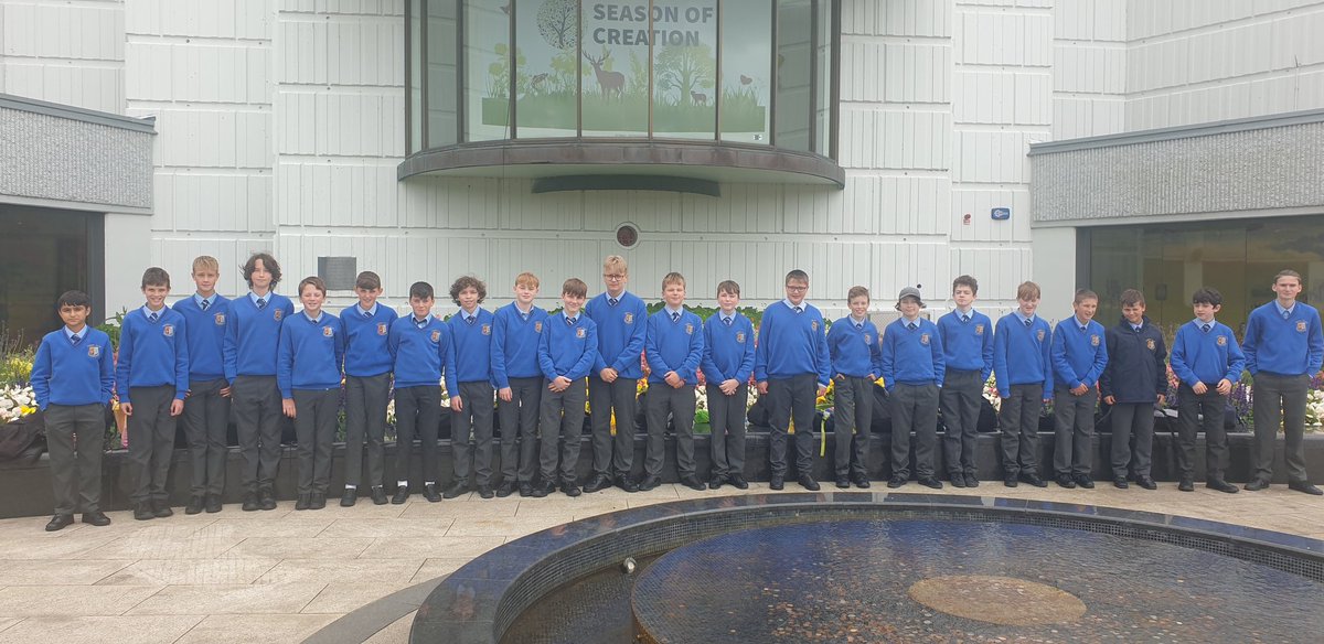 msdmccann's tweet photo. Today saw the last of our @cicsummerhill 1st year class groups head off to @knockshrine for their class retreat. Many wonderful memories made with their new classmates in this special place. https://t.co/H8AQfffoWc