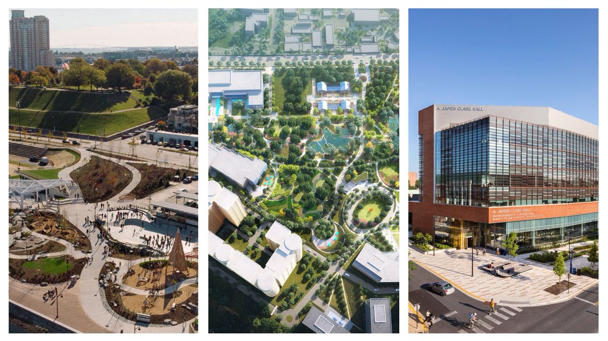 Looking forward to celebrating Maryland Chapter - American Society of Landscape Architects 50th Anniversary tonight! Fingers crossed - we've submitted Rash Field Park, ADA University, and University of Maryland - A. James Clark School of Engineering for Maryland ASLA awards