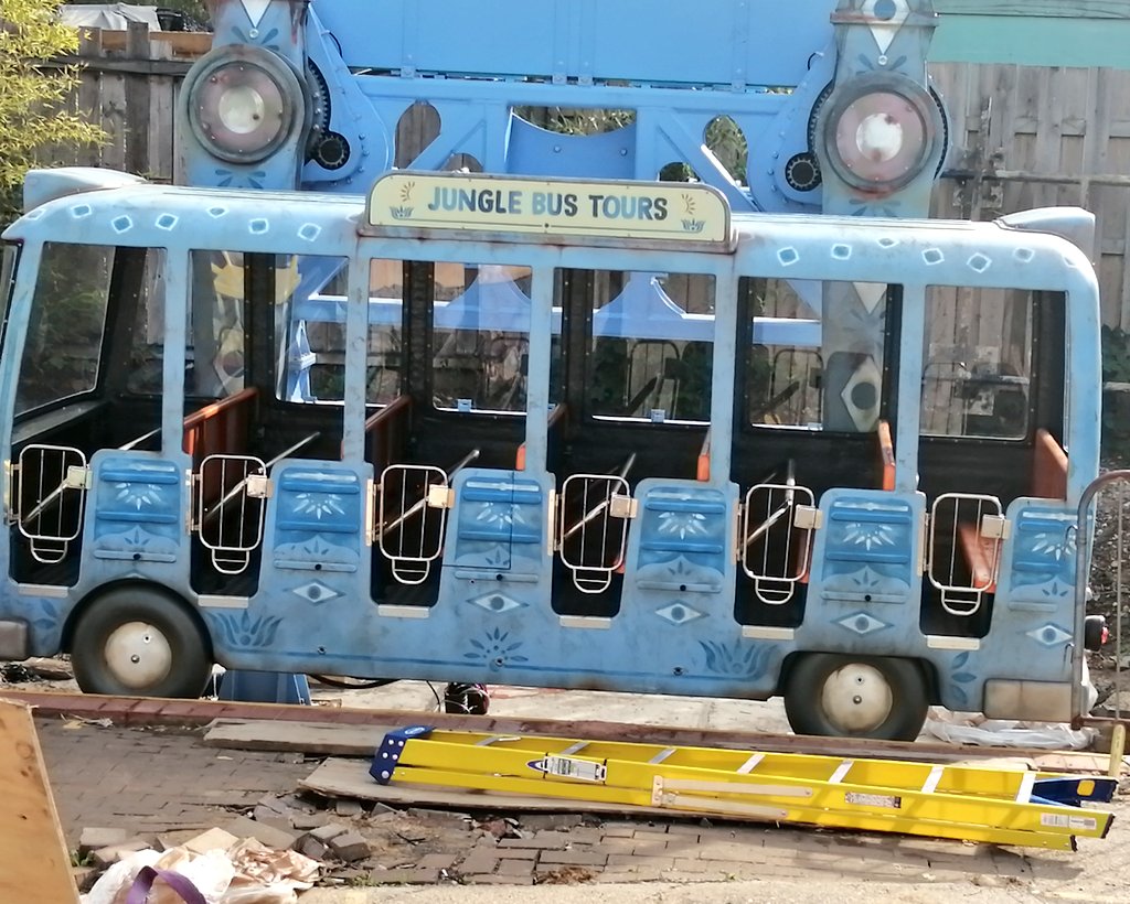 ChessingtonBuzz's tweet photo. No real noticeable progress on the new replacement Jungle Bus

Last week Zamperla were testing the ride and it now requires staff training and the final theming elements added. 

Fingers crossed it returns for Howl'o'ween or Winters Tail 🤞🏻

- P
#Project71 https://t.co/xW4M93Q6xf