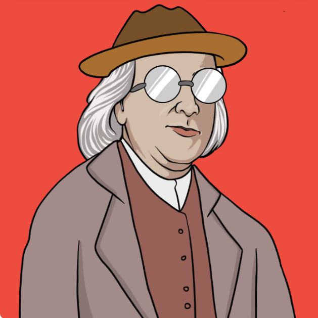 Benjamin Franklin was an American polymath who was active as a writer, scientist, inventor, statesman, diplomat, printer, publisher, and political philosopher. 
-DROP your awesome Art👇
✅Follow, Like + Comment
@thesapphirestudioinc

#Pearlearring #NFT #NFTCommunity #NFTs #nftart
