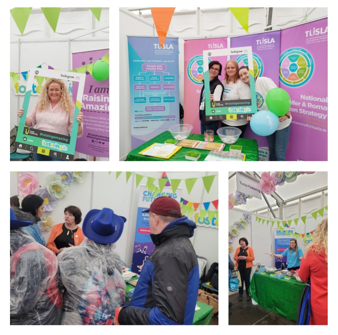 Estelle__Duffy's tweet photo. 🌜That's a wrap from @tusla at #Ploughing2022 
☔the rain didn't deter anyone.
So moved by people sharing their personal&amp;positive #RaisingAmazing journey;
🌟Donie has been fostering 16+years
🌟Betty's family fosters additional needs
Thanks to all staff who worked&amp;dropped by!🤩👏 https://t.co/t7s5zi3OMw