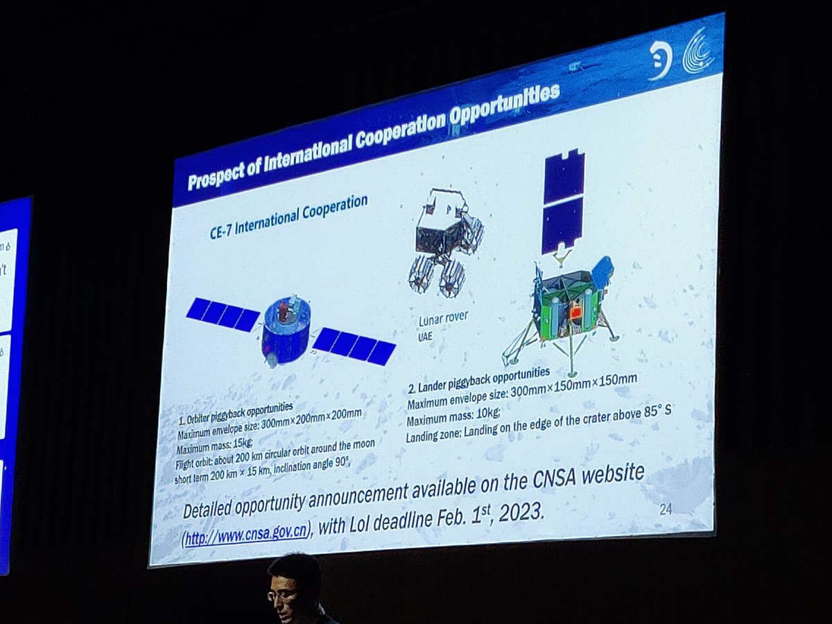 In CNSA’s presentation of ILRS (International Lunar Research Station) in #IAC22 conference, Russia was not mentioned once, though it was a participant back in 2021. Unknown whether it’s excluded as ILRS seeking participants from the international community. Pics by @AJ_FI