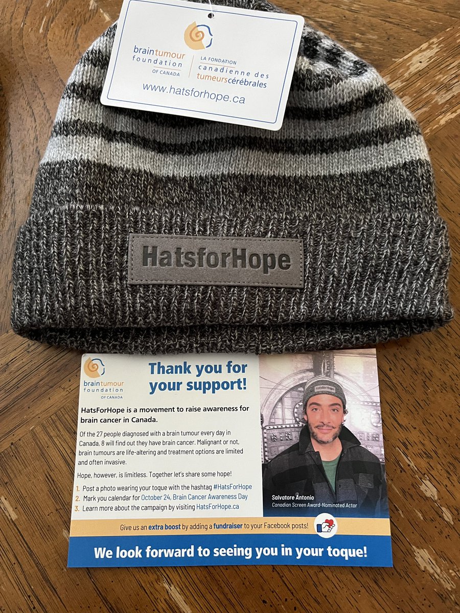 3429deb's tweet photo. @BrainTumourFdn Today’s mail! have the best husband xo so excited to wear my #HatForHope on the 24th #awareness https://t.co/61ctVUDYDb