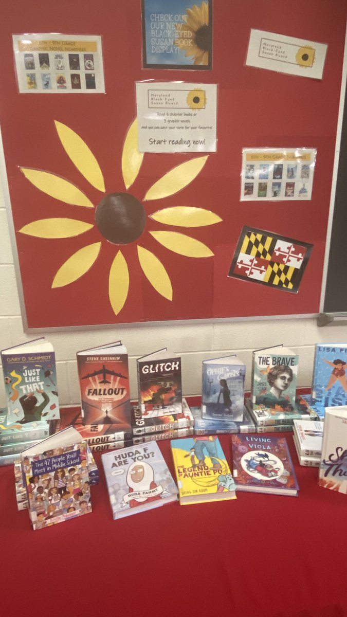 Excited to get kids reading the Maryland Black Eyed Susan nominees! #MASL #BES