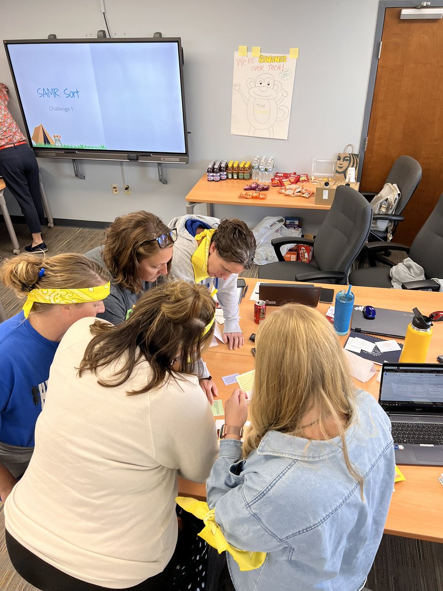 Katie_M_Ritter's tweet photo. 🔥Survivor Tech Integration Edition is in full swing! First challenge is SAMR SORT! #fecamp22 @Hamilton_CSD https://t.co/ozNlNb3ejq
