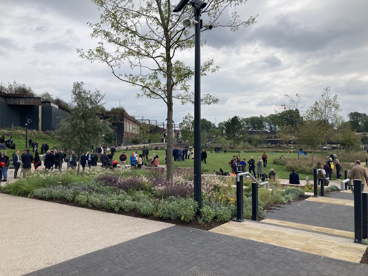doods89's tweet photo. Mayfield Park opening day - great new addition to the city! Well done to @kluw and team for all of their hard work. https://t.co/5U2F8HHfHT