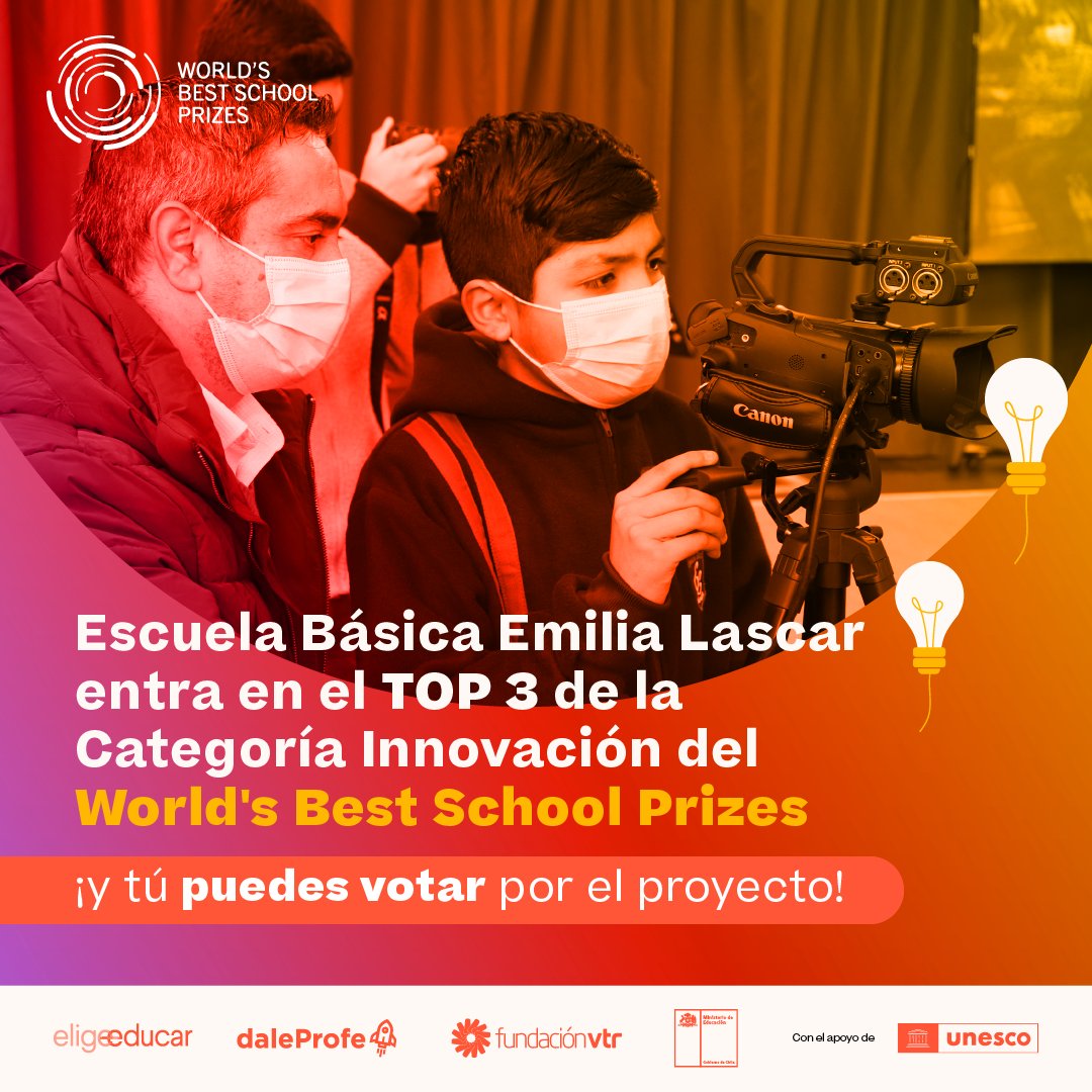 eligeeducar's tweet photo. La escuela fue nominada a la Categoría Innovación, gracias a su proyecto Emilia TV impulsado como una nueva plataforma durante la pandemia. ¿Quieres apoyarlos? Puedes votar por su proyecto aquí: https://t.co/UuozIjH6oZ https://t.co/eMRiCMwrLV