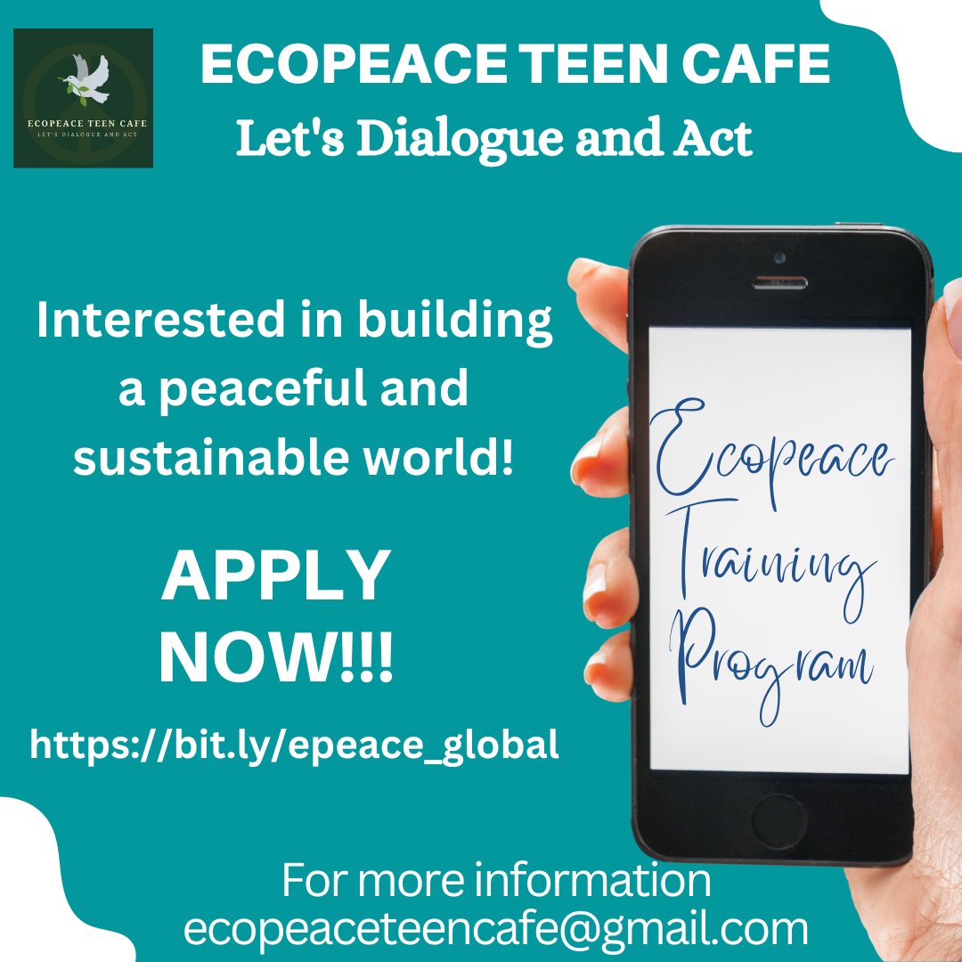cafe_ecopeace's tweet photo. Students who belong to age groups 13 - 19 can register for this program using this form https://t.co/5sYBg4ssSI before September 28, 2022, at 10 pm Indian Standard time. We will conduct an online quiz on 29 September 2022 at 10 am Indian Standard Time. https://t.co/Qb5rV1i2Ir