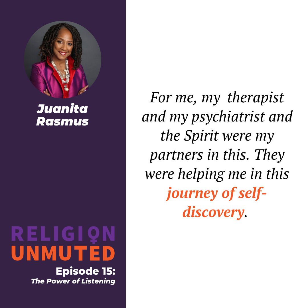 RiceRPLC's tweet photo. Juanita Rasmus is an author, speaker, spiritual director, and co-pastor of a large Methodist church. She joined RELIGION UNMUTED to share her personal mental health journey as well as how listening and noticing can lead to spiritual and emotional healing. https://t.co/emcaPXPenX https://t.co/DXZA3B50DF