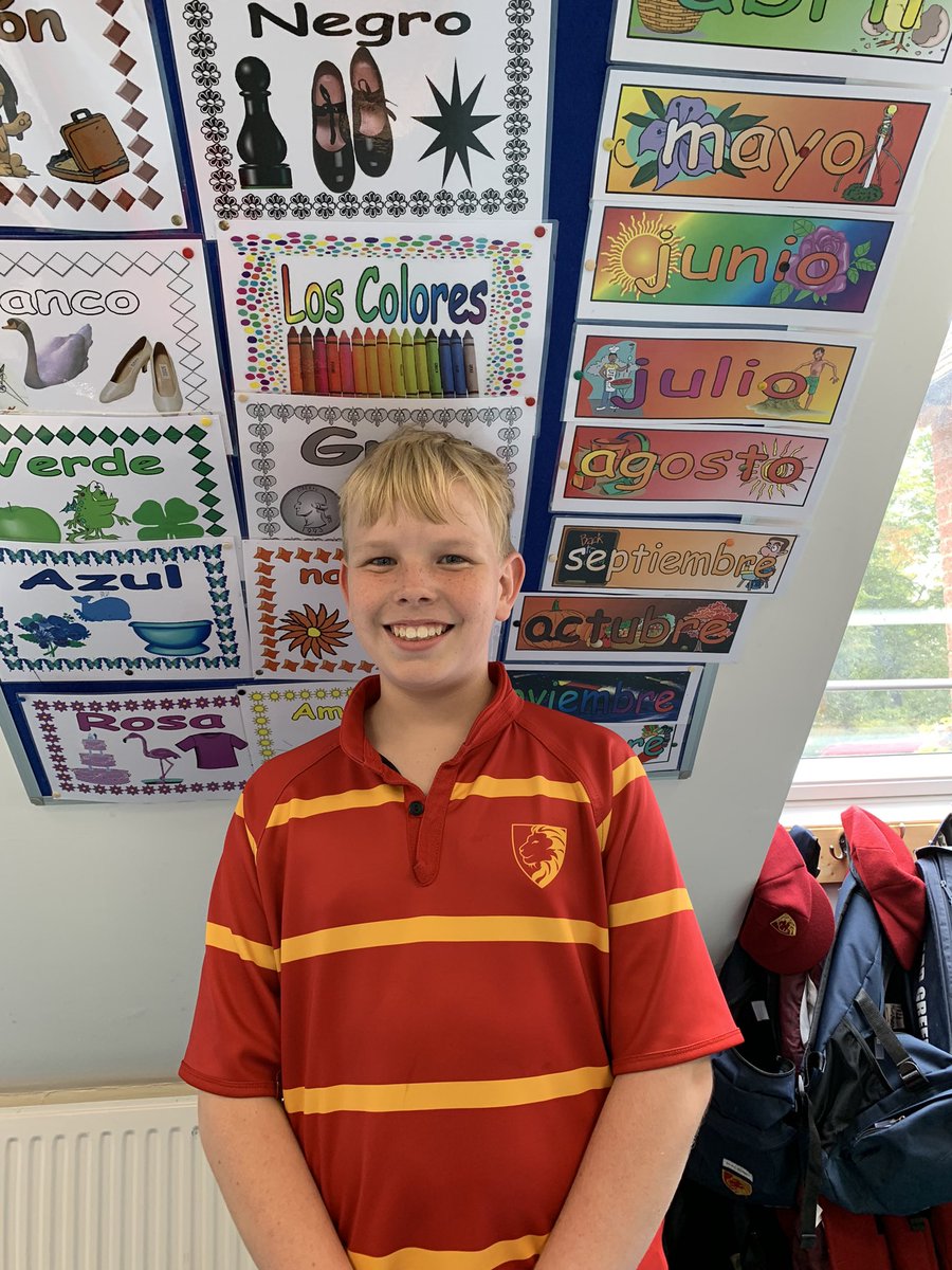 MoulsfordESP's tweet photo. ¡Bien hecho Rory! Brilliant start in Spanish at Moulsford! #languagesstaroftheweek @MoulsfordYear7 https://t.co/kgM3tYsToP