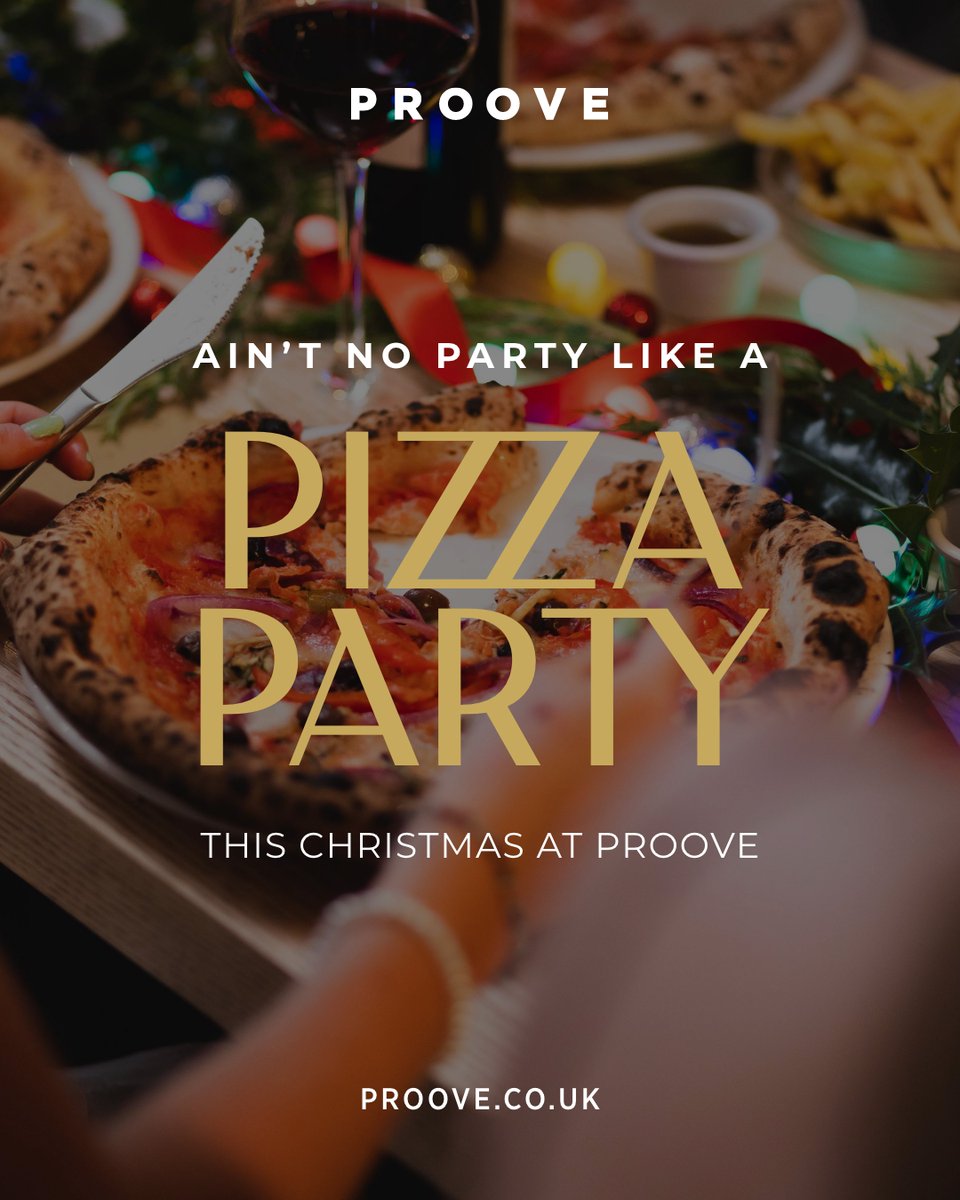 AIN’T NO PARTY LIKE A PIZZA PARTY! 🍕 To get you into the festive spirit, we’re offering you a tasty 10% discount on all Christmas Feasts booked with us by the end of September – don’t miss out! Book now or for more information visit our website 👉 bit.ly/3xpkJ5M