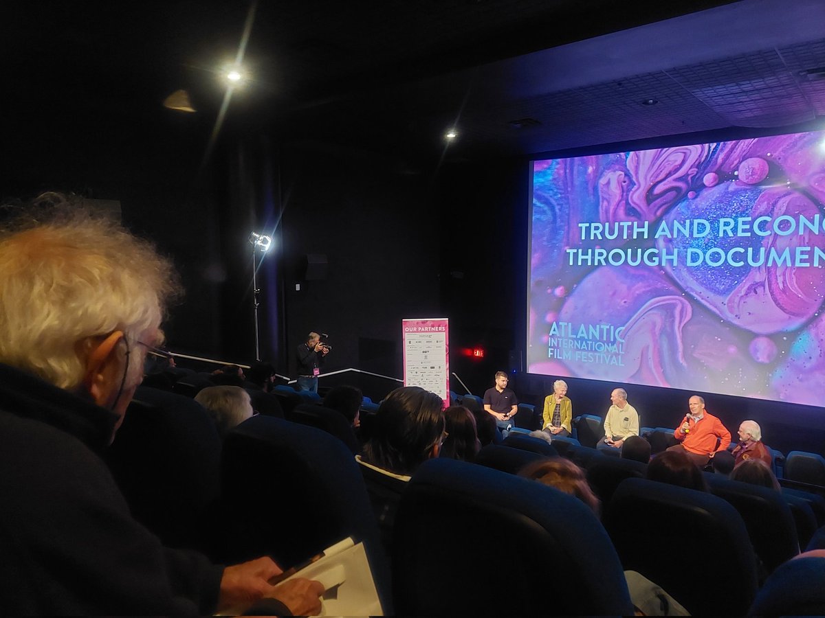 Happening right now at the @thefilmfest, a panel on 'Truth and Reconciliation Through Documentary Film.' This was on my list and I'm glad to be here, to listen and learn how we can move things forward around Truth and Reconciliation. #AIFF2022 #indigenousland #MartinDuckworth