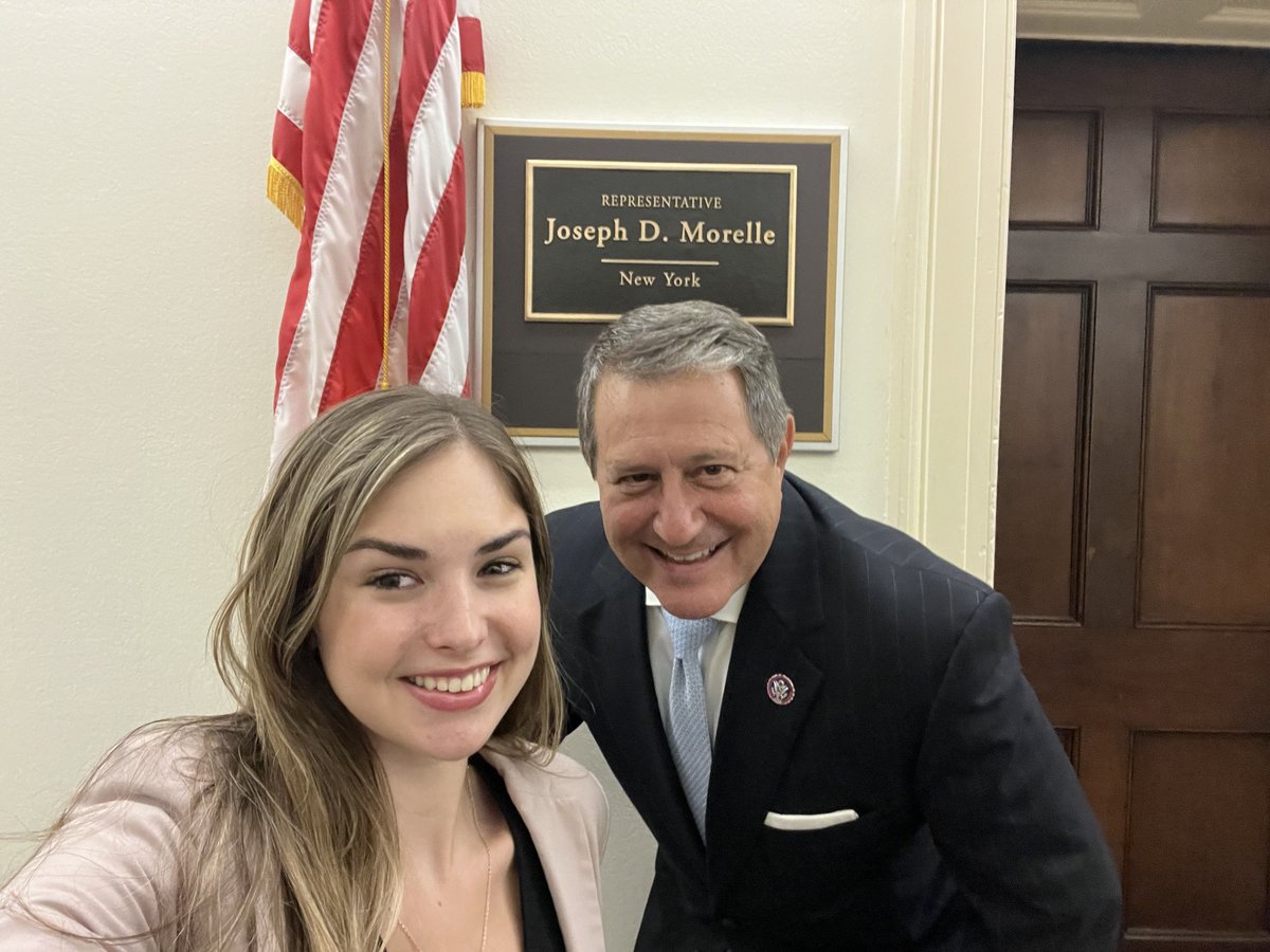 RITCareersCoop's tweet photo. Check out our co-op highlight, Kaitlin Sommer! POLS-BS | @RIT_LiberalArts | U.S. House of Representatives – Rep. Joe Morelle
Kaitlin shared, “I was able to present a policy proposal to the Congressman focusing on accessibility for Deaf and Hard of Hearing people.” #TigerOnTheJob https://t.co/ayMwu8nVOy