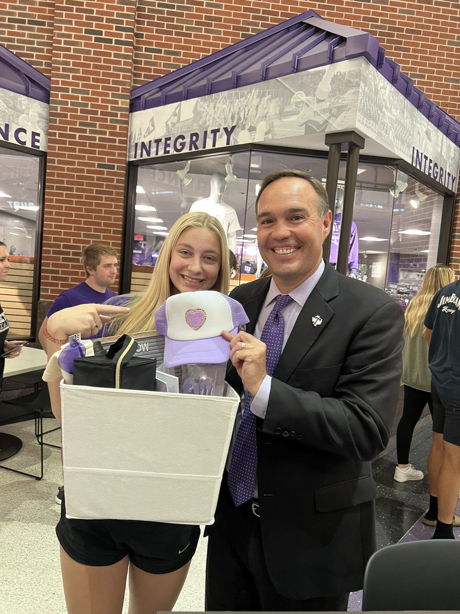 Happy 25th Anniversary of Purple Thursday! 25 years ago, <a href="/TarletonState/">Tarleton State University</a> President Dennis McCabe &amp; SGA President Marla Mock signed legislation officially proclaiming and cementing our beloved Purple Thursday tradition. 💜 🎉