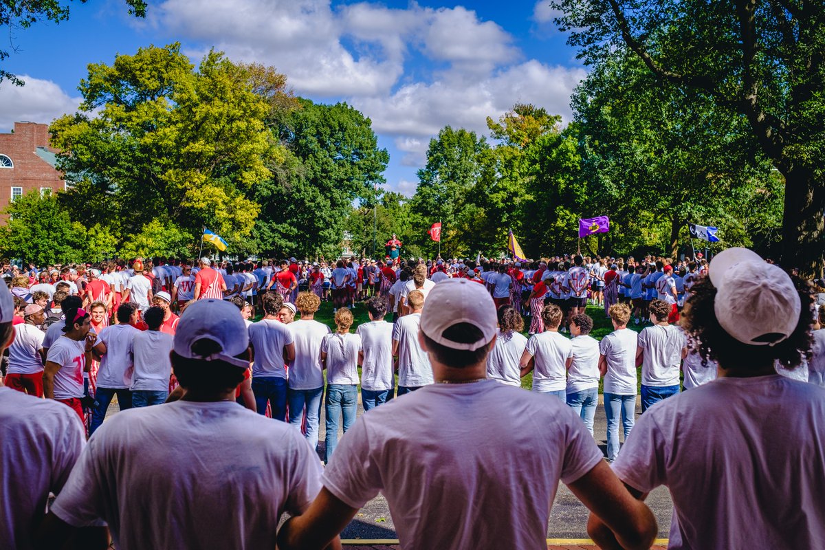 WabashCollege's tweet photo. "Dear Old Wabash, thy loyal sons shall ever love thee" 🔴⚪️
Congrats Sigma Chi for winning! 🥇 #WAF #homecoming #ChapelSing https://t.co/5TaXGkjuCF