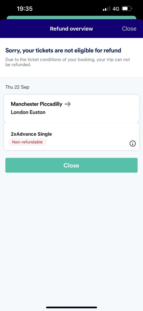 So my advanced train ticket is cancelled <a href="/thetrainline/">trainline</a> but there’s no way to refund my ticket?!