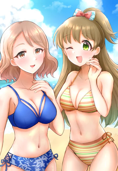 おそなったー水着うつりこみありがとう・・・#槙原志保#柳清良 