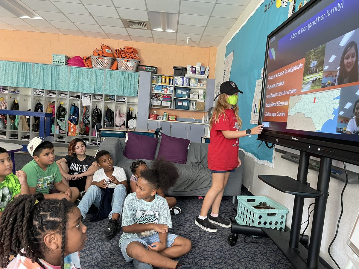 Our learners have been creating a presentation about one of their classmates over the last few weeks and today we enjoyed listening to some of the presentations! It was so awesome to learn more about each member of our class from a peers perspective. #WeAreKES
