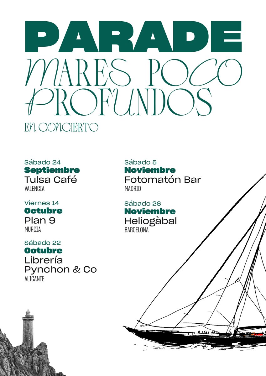 Gira de voz, piano y sampler presentando Mares poco profundos. Muchas ganas de tocar.
