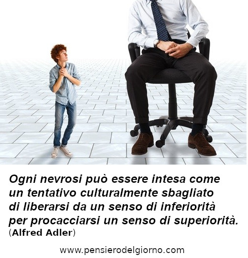 PensierodiOggi's tweet photo. “Ogni #nevrosi può essere intesa come un tentativo culturalmente sbagliato di liberarsi da un senso di #inferiorità per procacciarsi un senso di #superiorità.” (Alfred Adler)
#citazioni #frasi #aforismi #psicanalisi #psicologia #complessi
https://t.co/Dzjmm2iV5m https://t.co/hhQvM32vsV