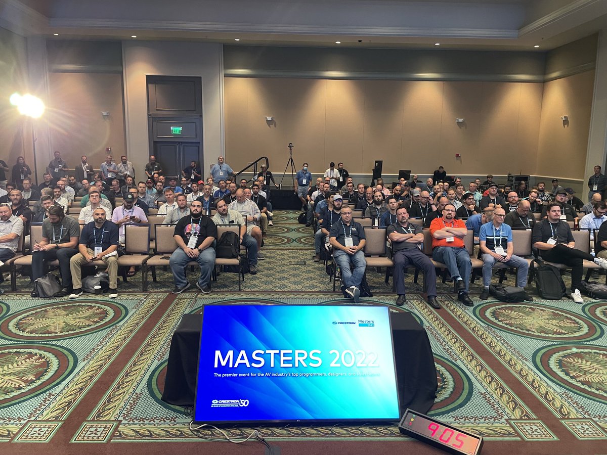 bradhintze's tweet image. Full room of consultants and designers peppering us with great questions. So fun! #crestronmasters #avtweeps