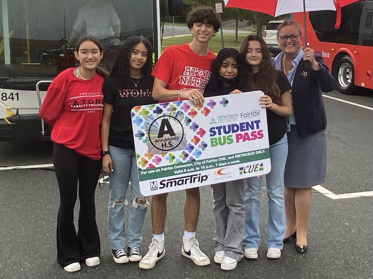 AHS students will soon be able to ride <a href="/wmata/">Metro Forward</a> <a href="/ffxconnector/">Fairfax Connector</a> <a href="/CityofFFXCUE/">City of Fairfax CUE</a> for FREE! Stay tuned for more information. <a href="/fcpsnews/">Fairfax Schools 🌟</a> #atomnation